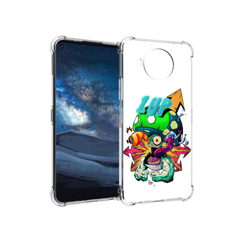 

Чехол MyPads Tocco для Nokia 8.3 сильный гриб абстракция (PT227053.110.599), Прозрачный, Tocco