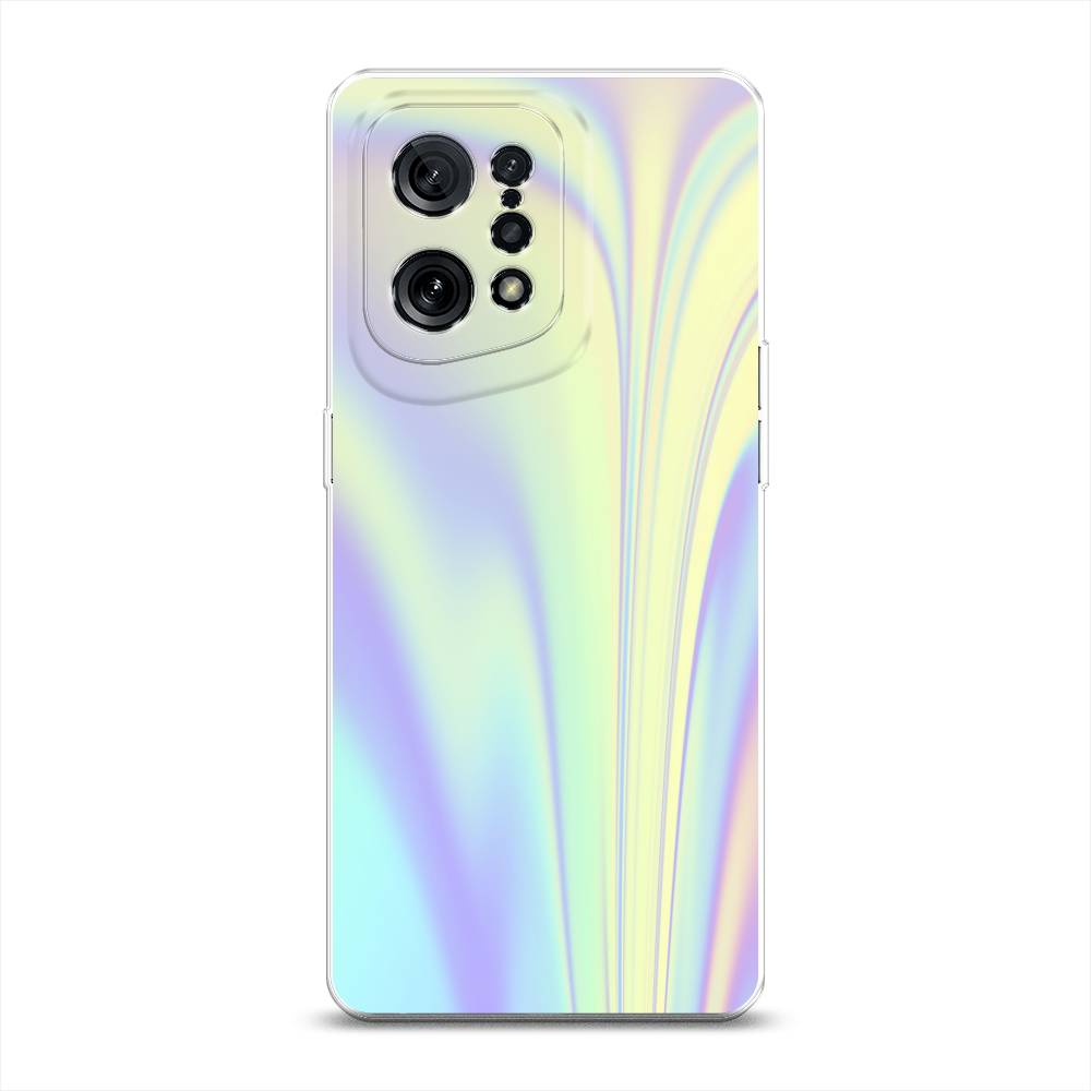 

Силиконовый чехол "Фиолетовая голограмма" на Oppo Find X5, Фиолетовая голограмма