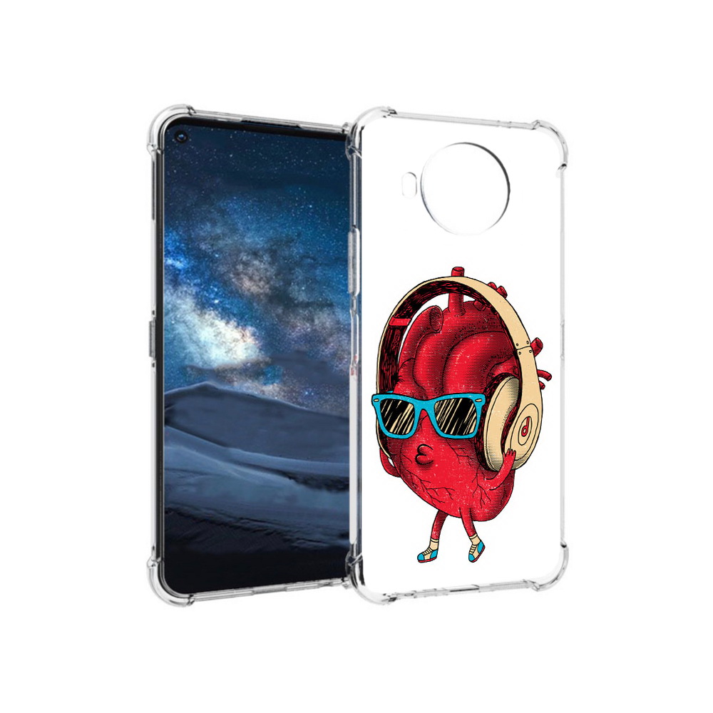 

Чехол MyPads Tocco для Nokia 8.3 слушай сердце (PT227053.110.609), Прозрачный, Tocco