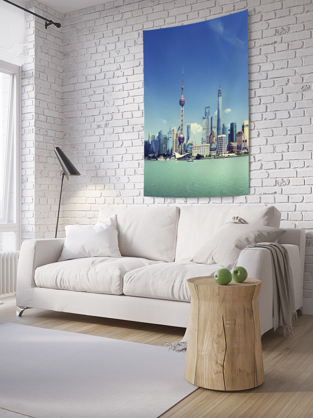 

Вертикальное фотопанно на стену JoyArty Остров небоскребов 100x150 см, Остров небоскребов