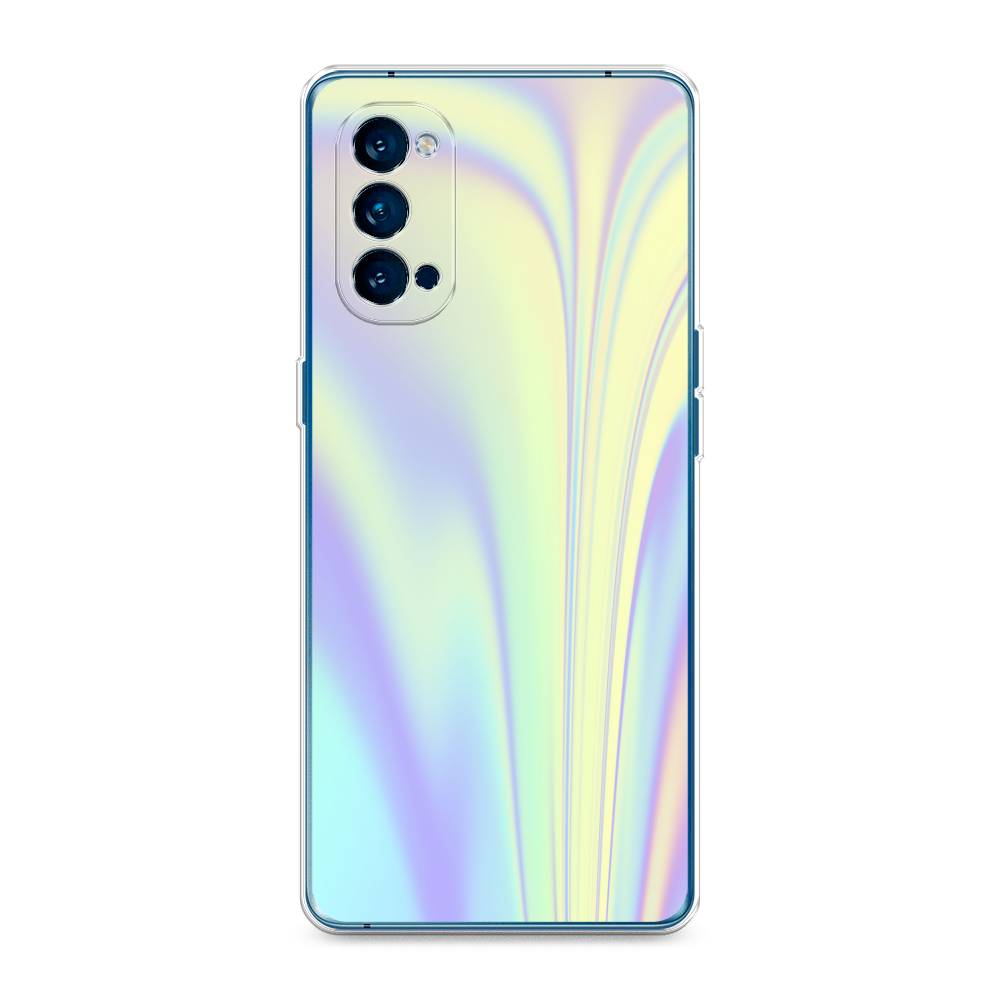 

Силиконовый чехол "Фиолетовая голограмма" на Oppo Reno 4 Pro 5G, Фиолетовая голограмма