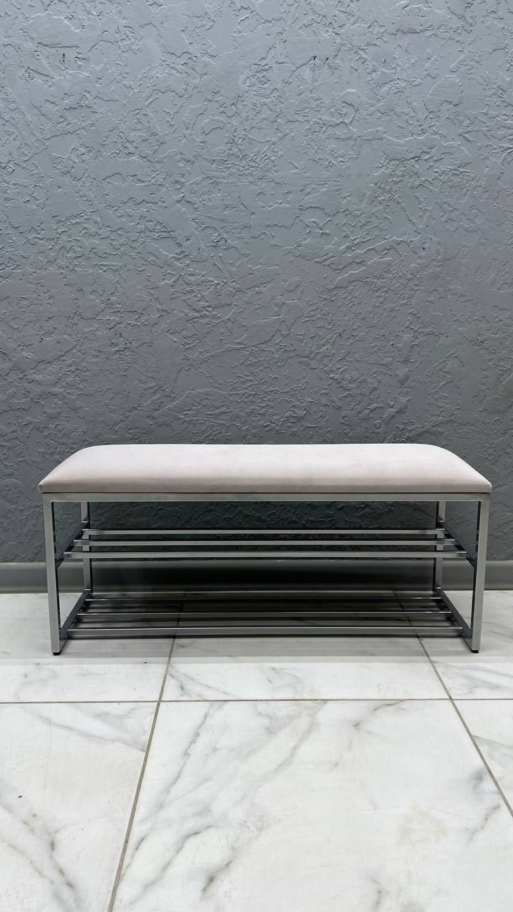 Банкетка-обувница STEEL MEBEL Smb-006-2, серебристый