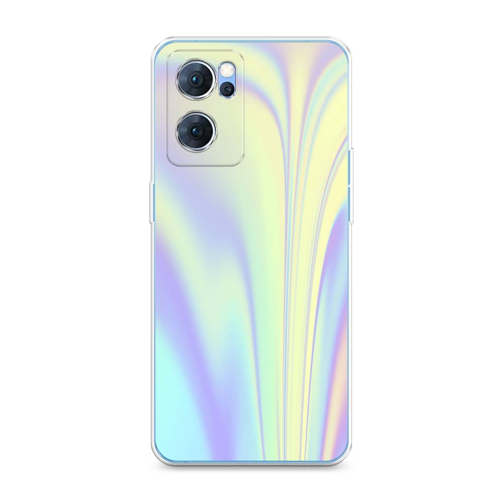 

Силиконовый чехол "Фиолетовая голограмма" на Oppo Reno 7, Фиолетовая голограмма