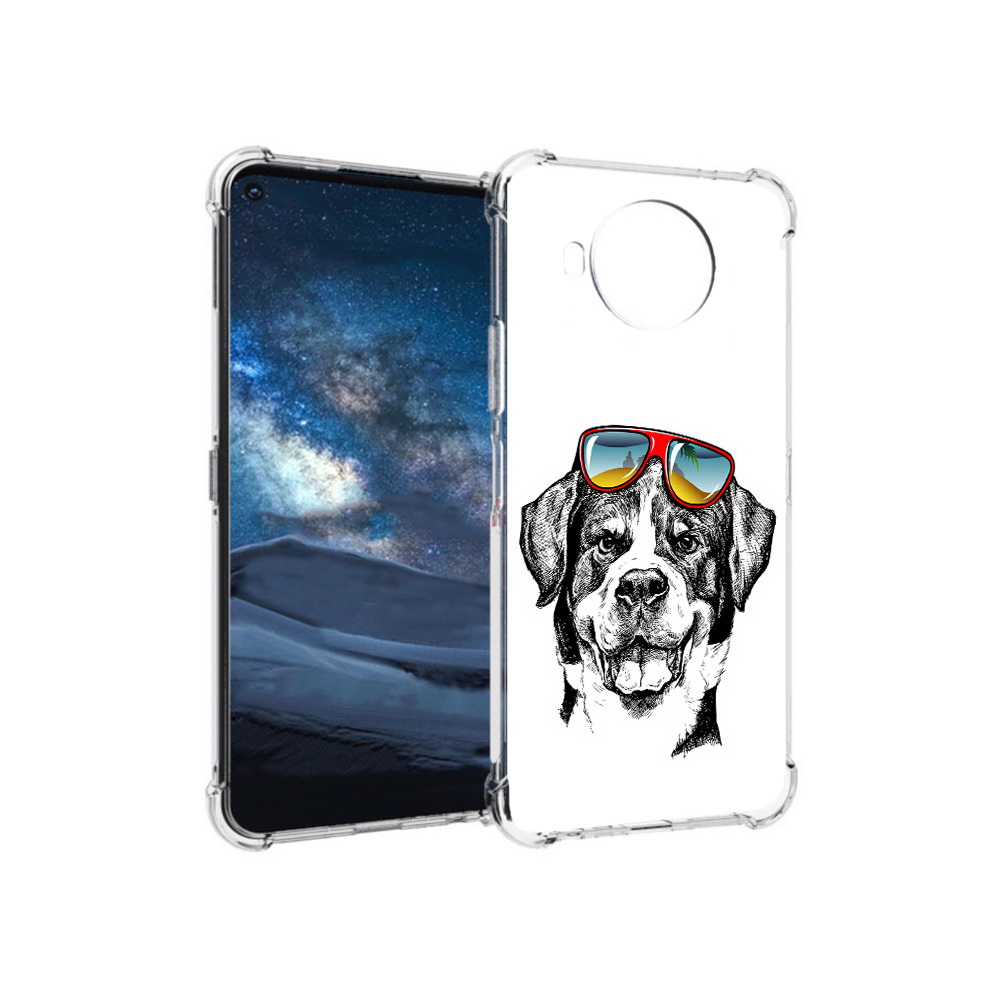 

Чехол MyPads Tocco для Nokia 8.3 счастливая собака (PT227053.110.631), Прозрачный, Tocco