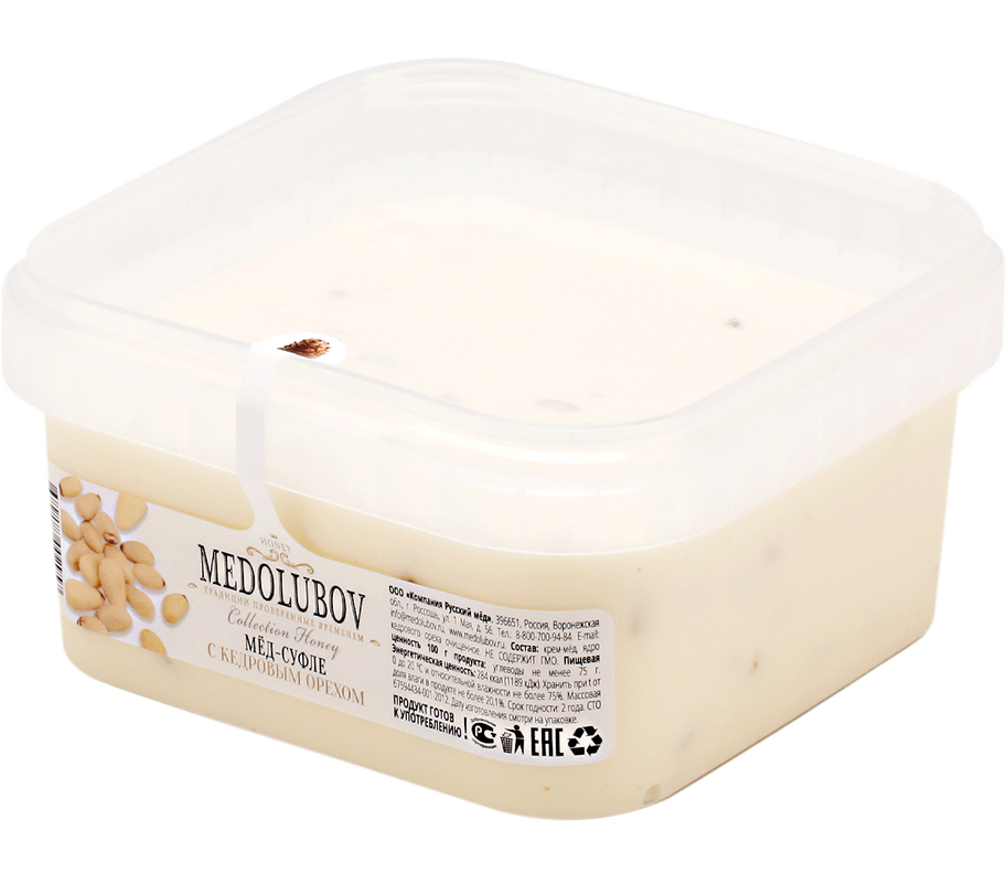 

Мед-суфле MEDOLUBOV с Кедровым орехом BOX 650мл