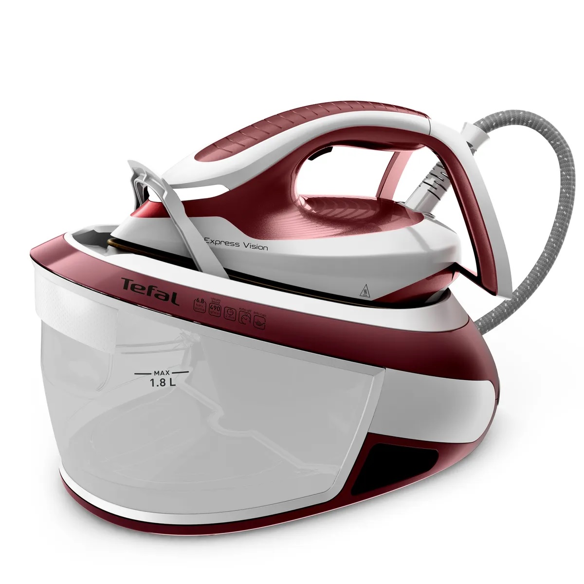 

Парогенератор Tefal SV8150E0 белый, красный, Express Vision SV8150E0