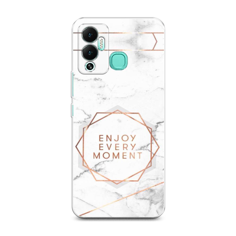 

Чехол Awog на Infinix Hot 12 Play "Enjoy every moment мрамор", Разноцветный, 3101750-7