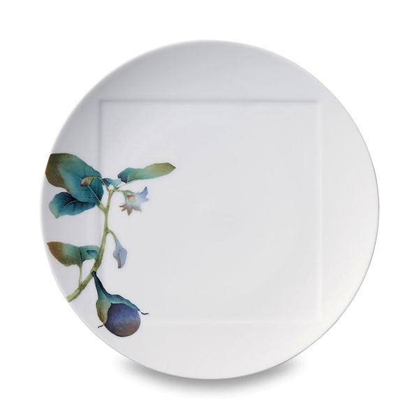 

Тарелка обеденная Noritake баклажан 27 см, Белый