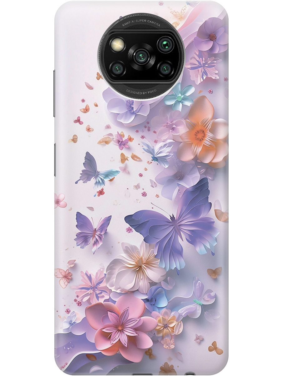 

Силиконовый чехол на Xiaomi Poco X3 / X3 Pro с принтом 873664, Прозрачный;розовый;фиолетовый, 723602722
