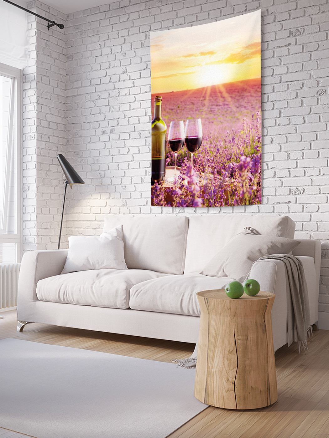 

Вертикальное фотопанно на стену JoyArty Вино в поле 150x200 см, Вино в поле