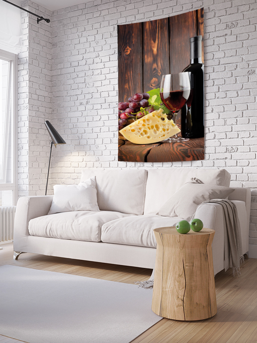 

Вертикальное фотопанно на стену JoyArty Сыр к вину 150x200 см, Сыр к вину
