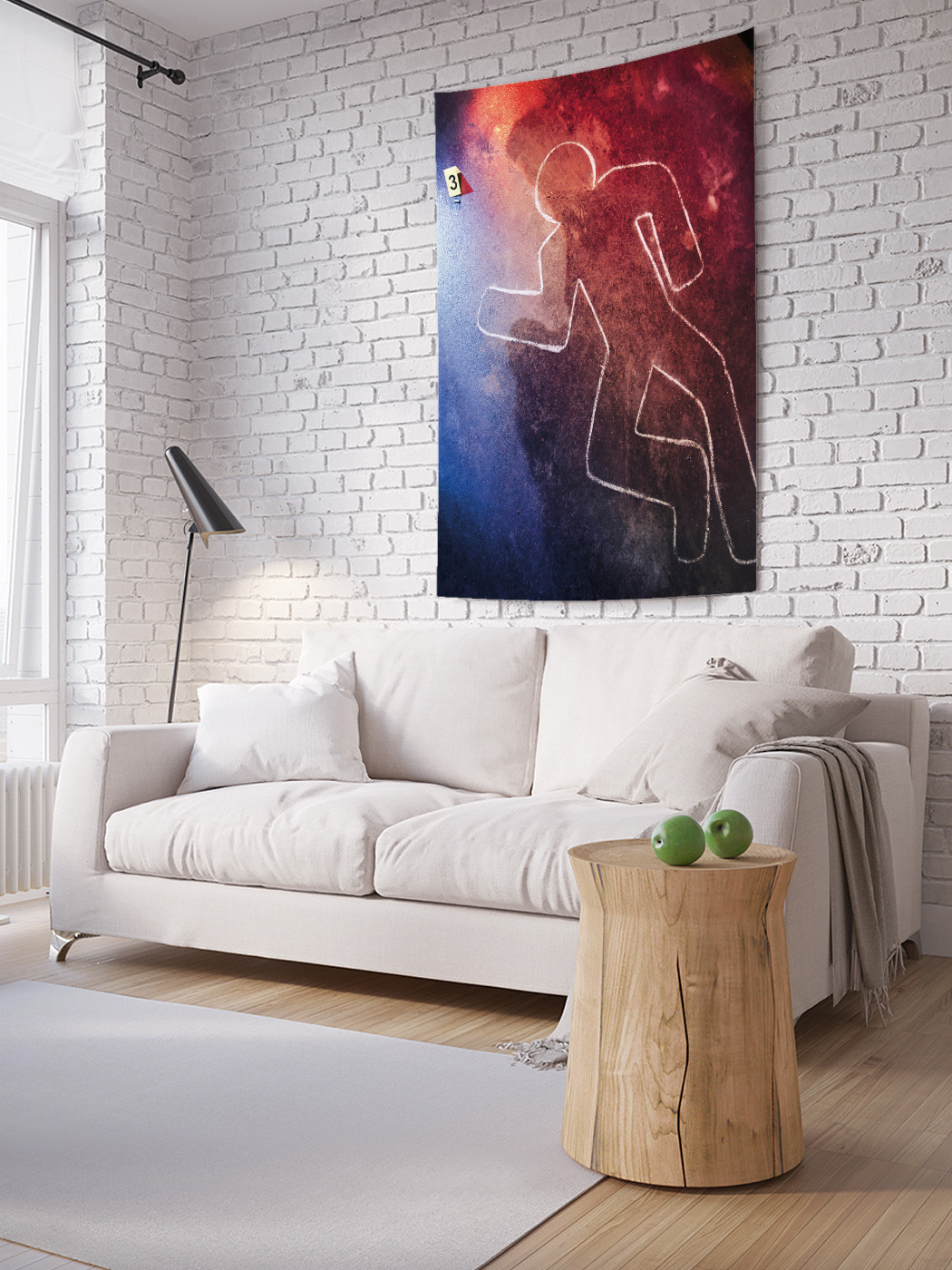 

Вертикальное фотопанно на стену JoyArty Место убийства 150x200 см, Место убийства