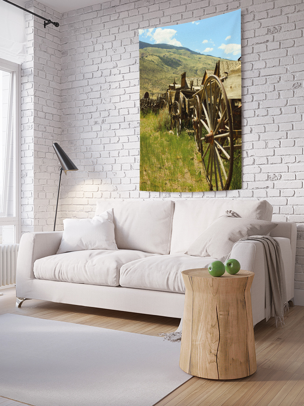 

Вертикальное фотопанно на стену JoyArty Обоз в долине 150x200 см, Обоз в долине