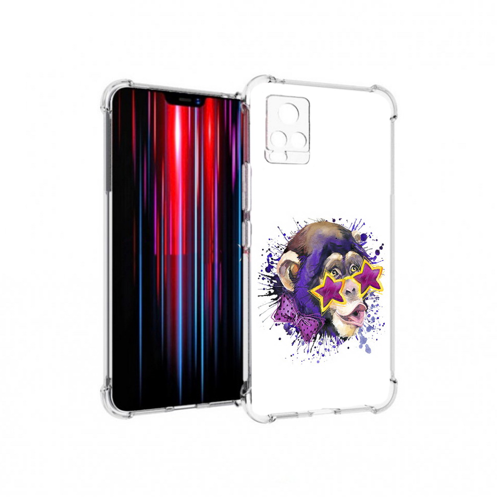 

Чехол MyPads Tocco для Vivo V20 PRO обезьяна в очках (PT226964.386.524), Прозрачный, Tocco