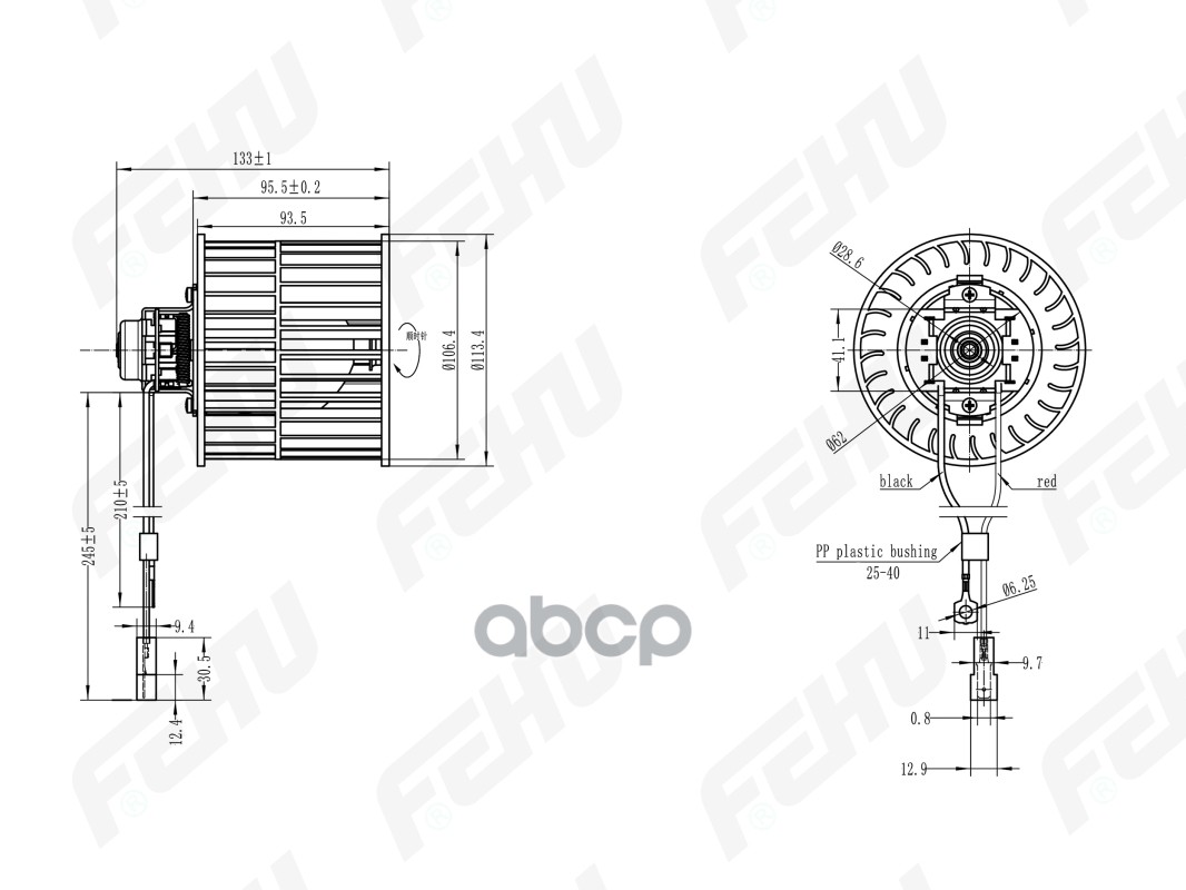 

FEHU Электровентилятор отопителя VAZ 2108-99, 2110-15