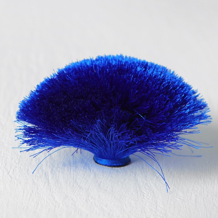 Декоративный элемент «Кисть» диаметр 9 см, цвет синий