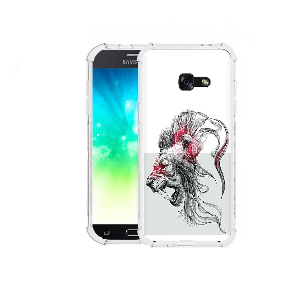 

Чехол MyPads Tocco для Samsung Galaxy A3 (2016) разъяренный лев, Прозрачный, Tocco