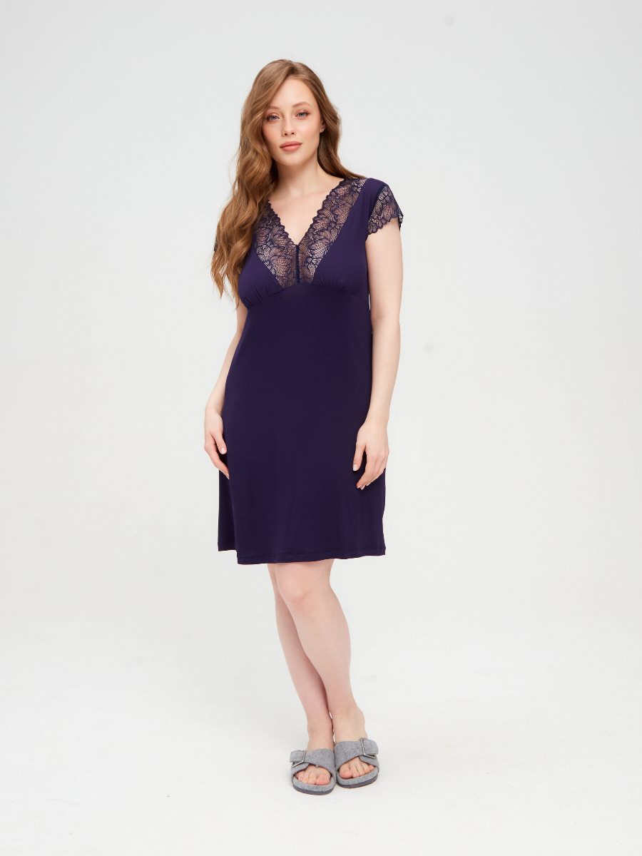 

Ночная сорочка женская Jolie Femme J188/035 синяя 50 RU, J188/035
