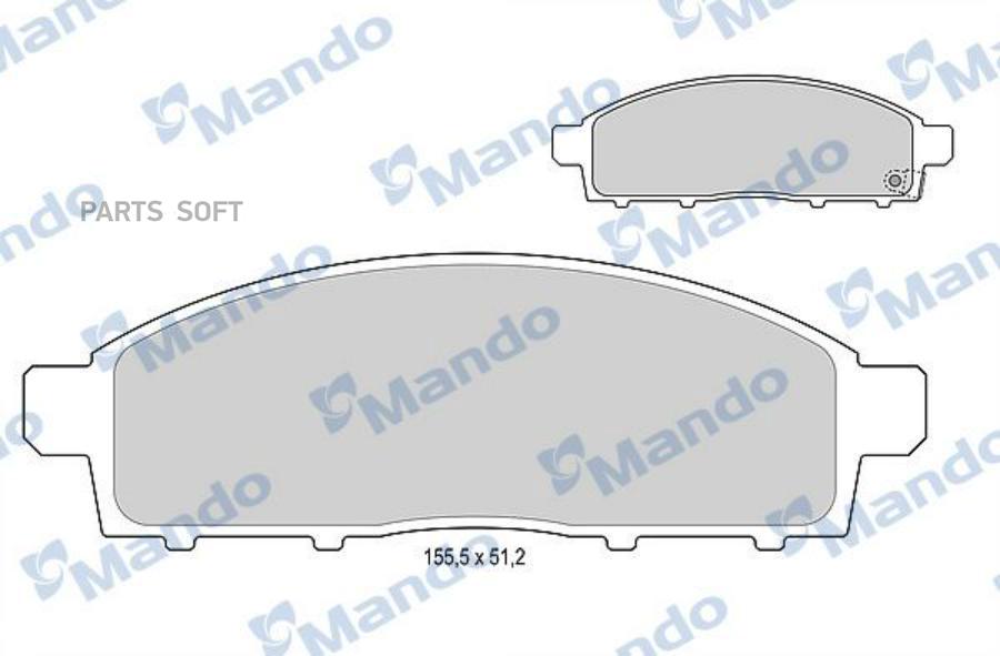 Тормозные колодки Mando mbf015999