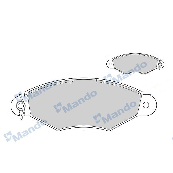 

Тормозные колодки Mando mbf015129