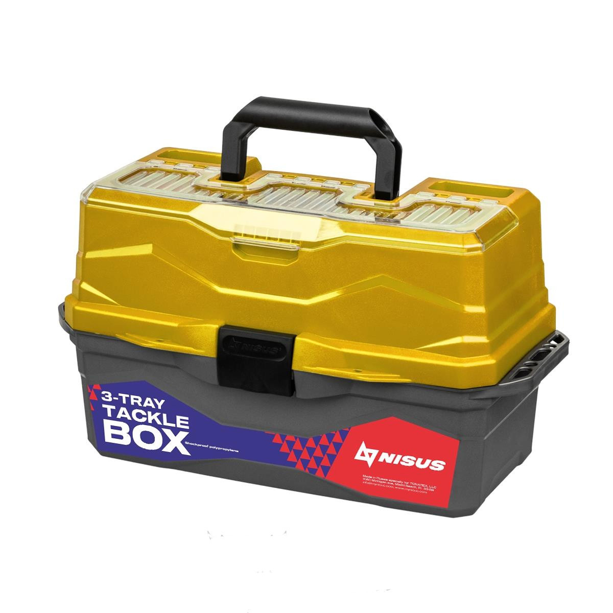 фото Рыболовный ящик nisus tackle box коричневый/серый 44,5х25х22 см