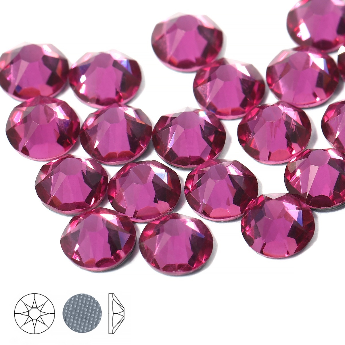 

TBY Xirius, 8+8 граней, SS20 4,6-4,8 мм, цвет Fuchsia, 100 шт, Бордовый