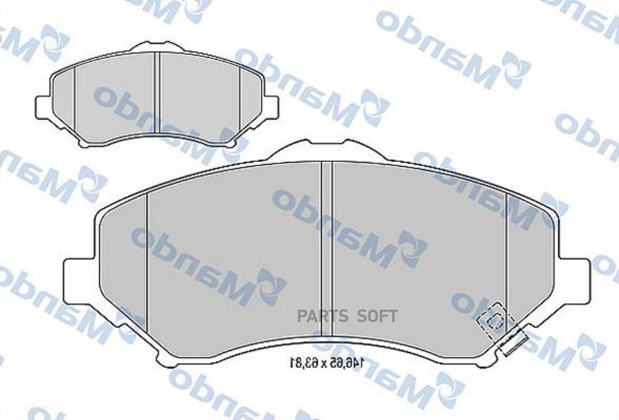 

Тормозные колодки Mando mbf015453