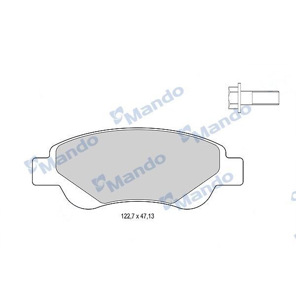 

Колодки тормозные Mando mbf015479