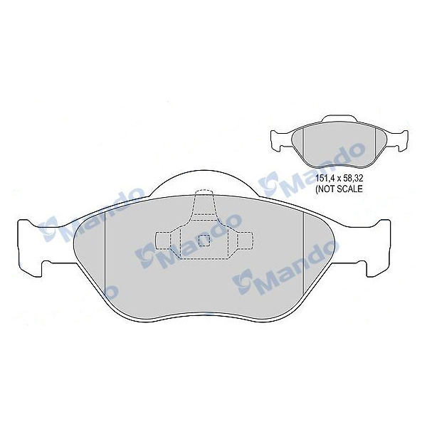

Колодки тормозные Mando mbf016033