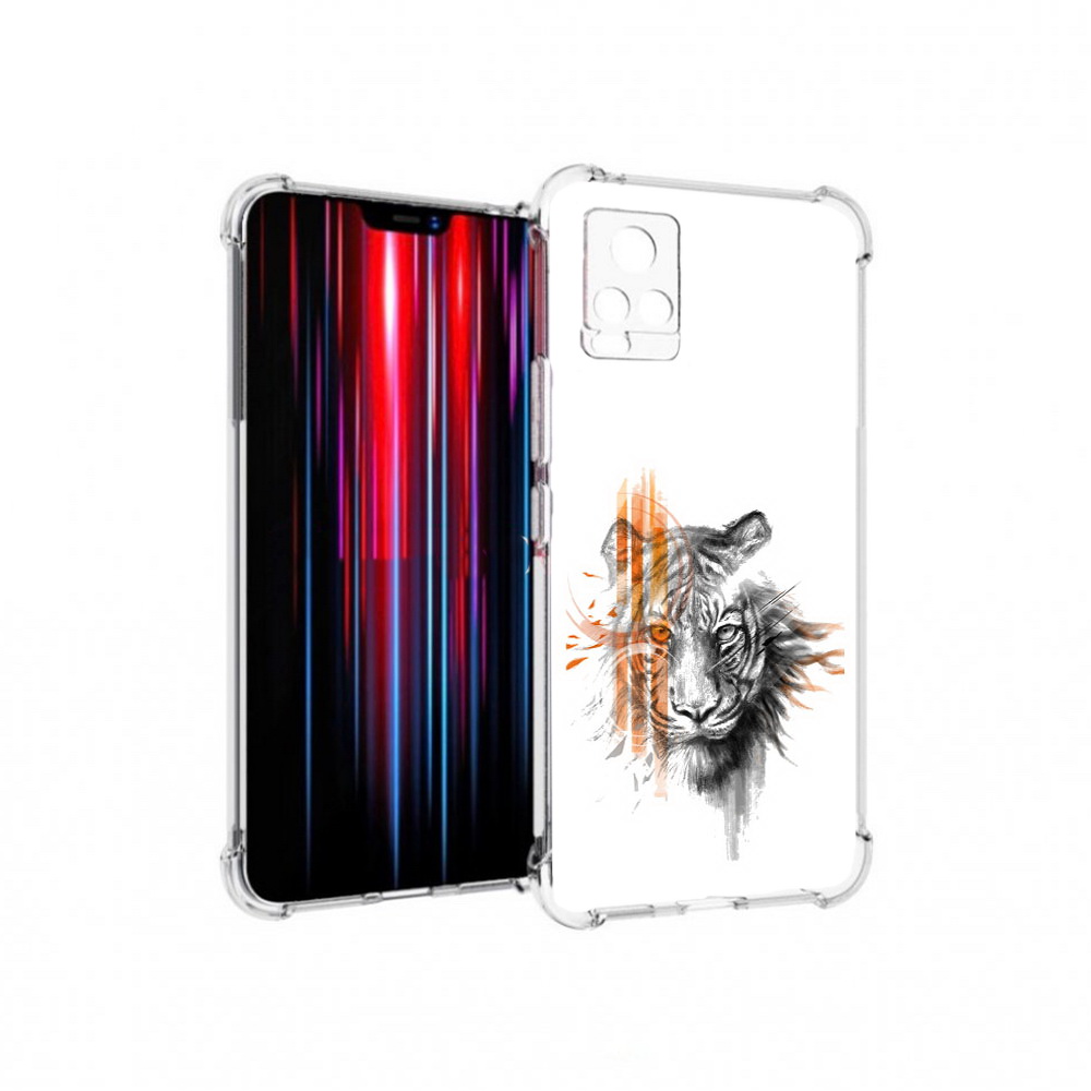 

Чехол MyPads Tocco для Vivo V20 PRO огненный тигр (PT226964.386.526), Прозрачный, Tocco