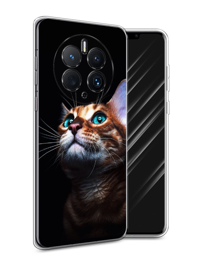 

Чехол Awog для Huawei Mate 50 Pro "Мечтательный кот", Коричневый, 6109950-1