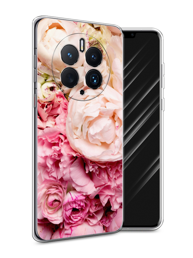 

Чехол Awog для Huawei Mate 50 Pro "Пионы яркие", Розовый, 6109950-8