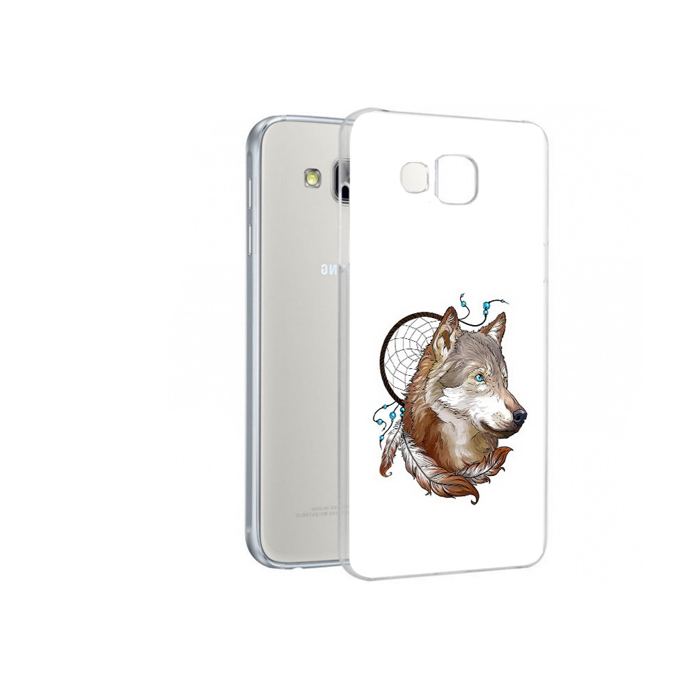 

Чехол MyPads Tocco для Samsung Galaxy A7 волк и ловец снов, Прозрачный, Tocco
