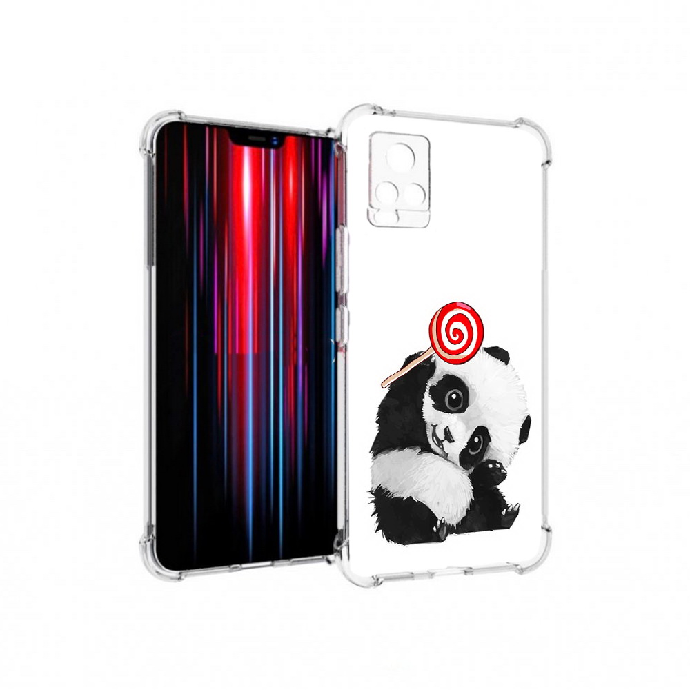 

Чехол MyPads Tocco для Vivo V20 PRO панда с леденцом (PT226964.386.534), Прозрачный, Tocco