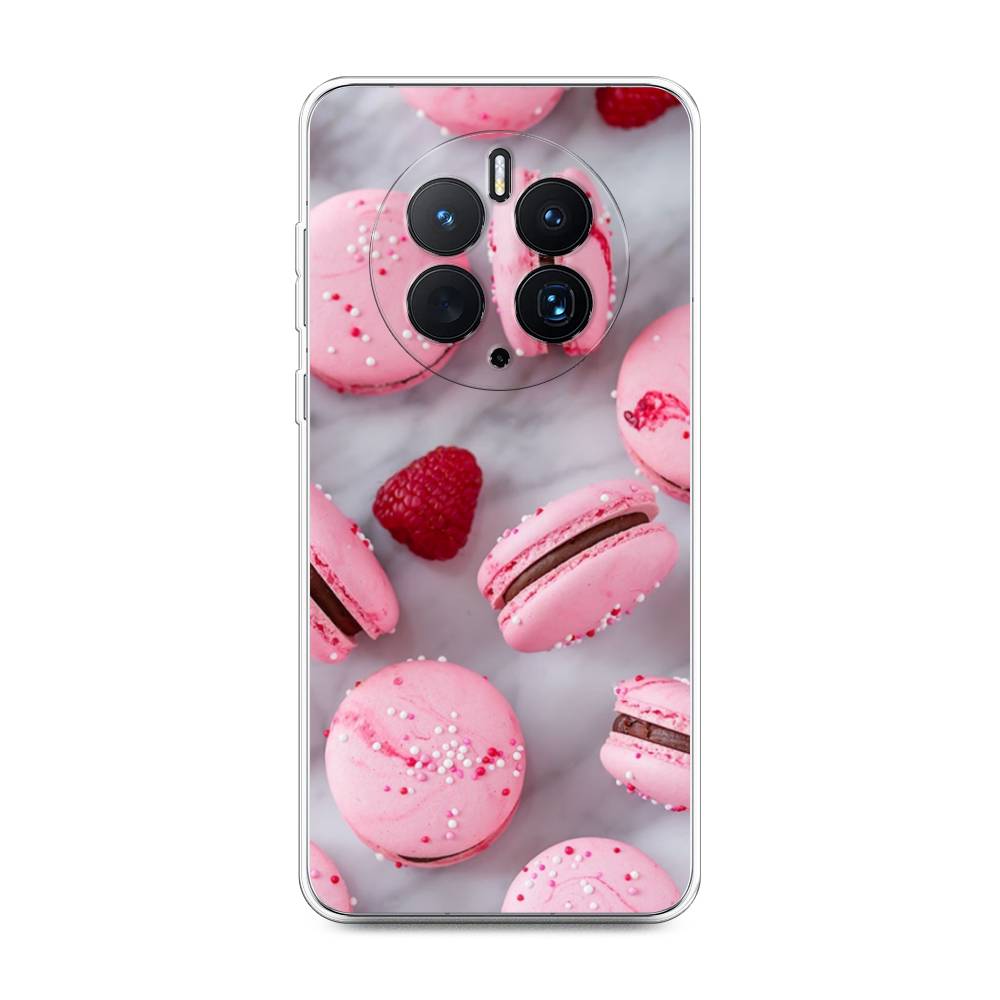 

Чехол Awog для Huawei Mate 50 Pro "Макарони с малиной", Серый;розовый, 6109950-10