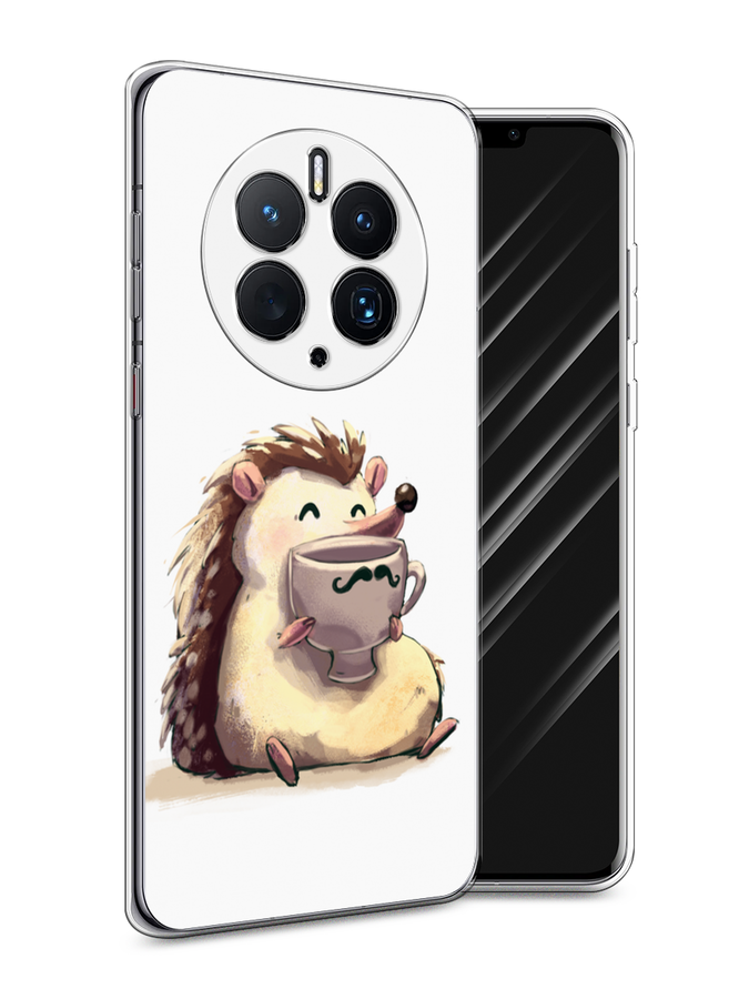 

Чехол Awog для Huawei Mate 50 Pro "Еж кофеман", Белый;коричневый;бежевый, 6109950-10