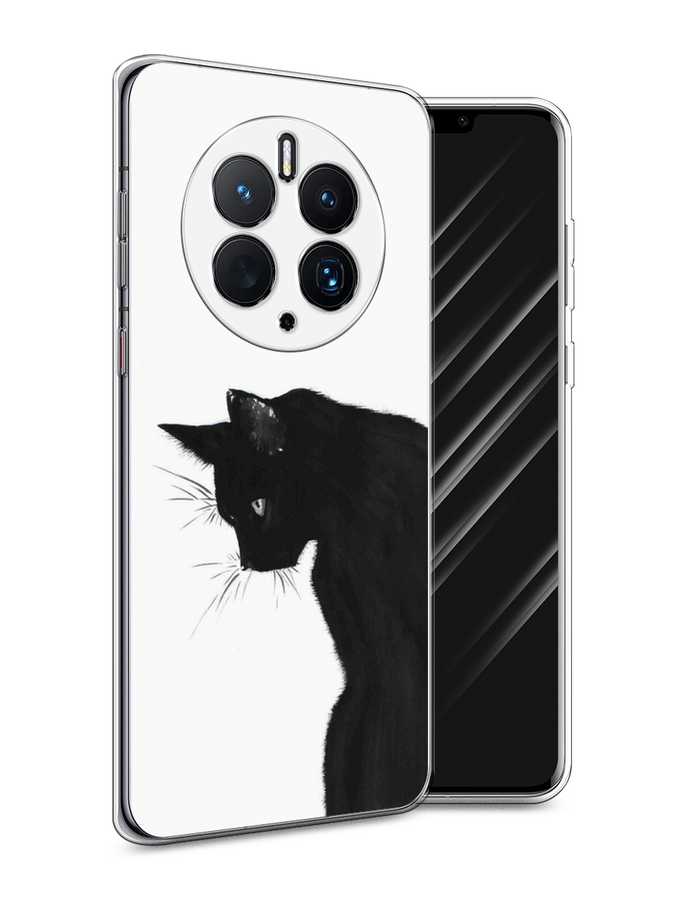 

Чехол Awog для Huawei Mate 50 Pro "Black cat", Черный;белый, 6109950-1