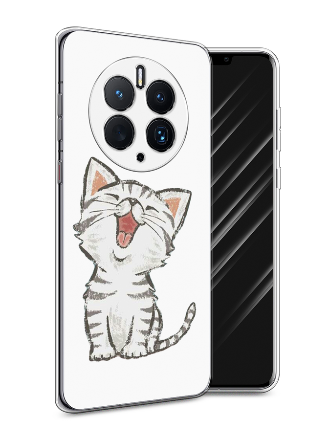 

Чехол Awog для Huawei Mate 50 Pro "Котенок рисованный", Серый;белый, 6109950-1