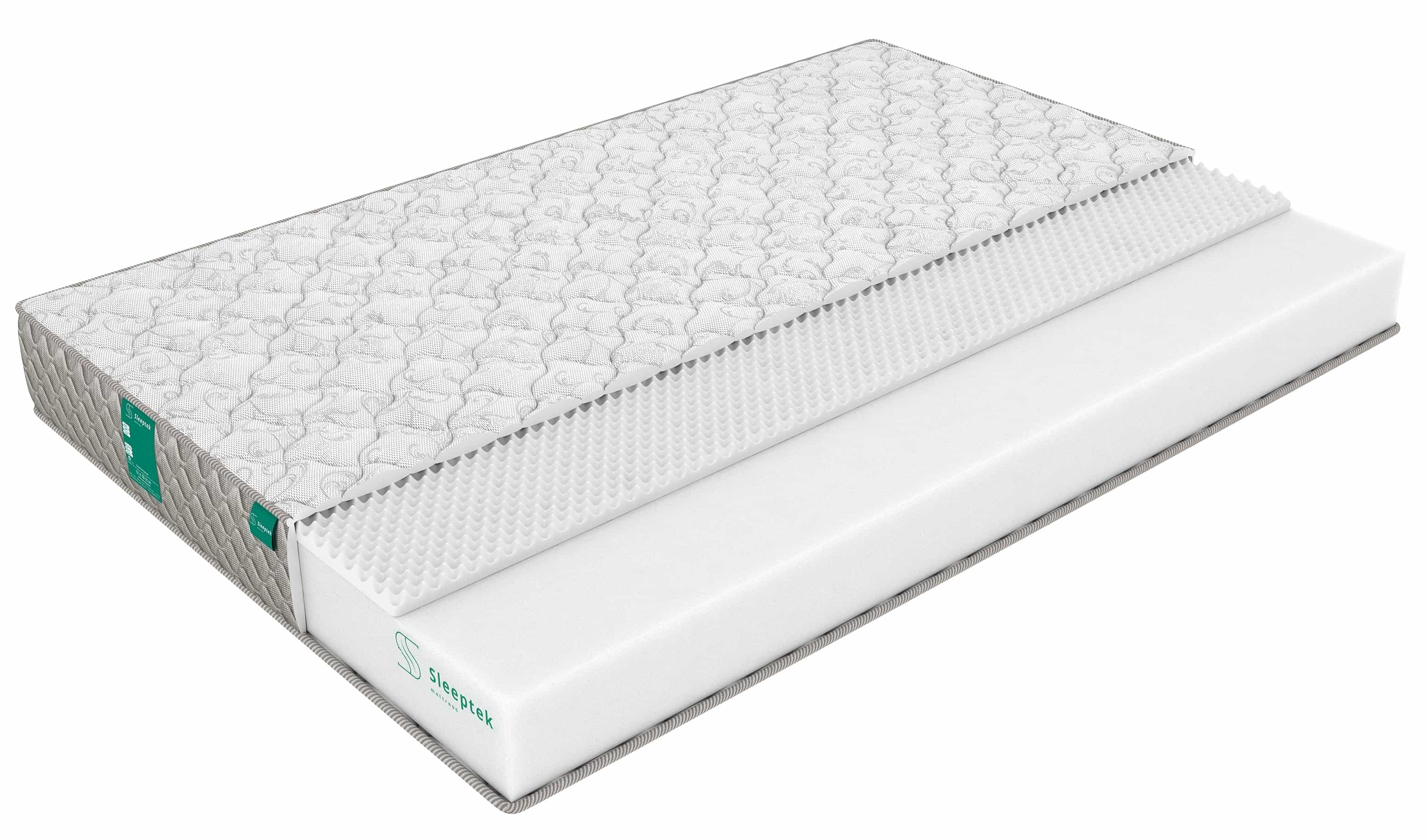 

Матрас беспружинный Sleeptek Roll Massage 16/brdlux1476148 155х190, Белый, Roll Massage 16