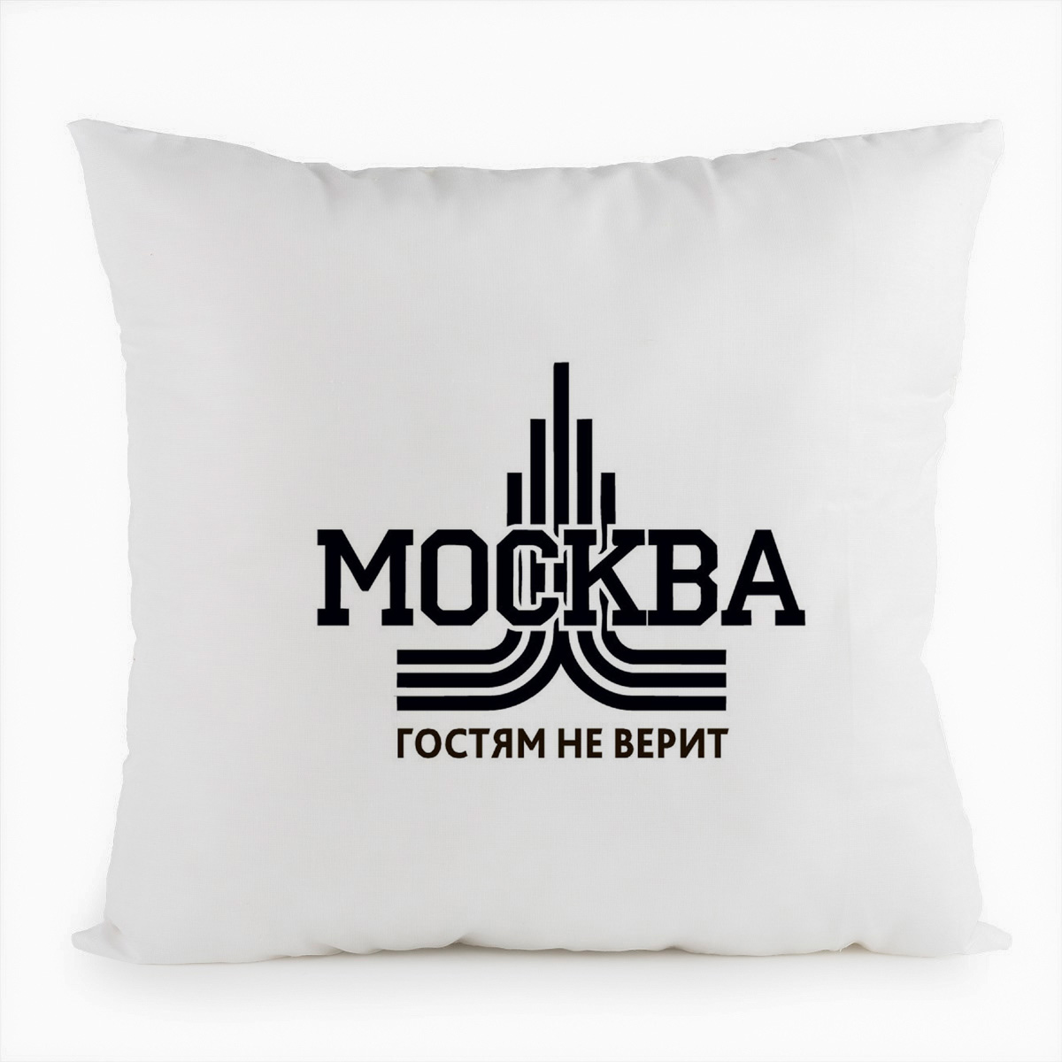 фото Подушка белая coolpodarok москва гостям не верит