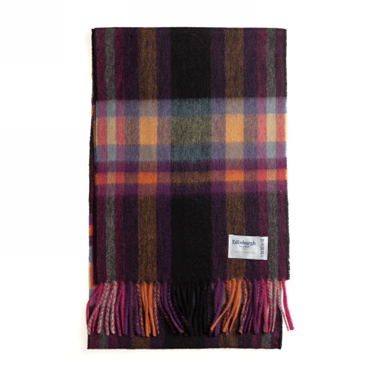 

Шарф унисекс Edinburgh Lambswool Scarf фиолетовый/оранжевый, 178х26 см, Разноцветный, Lambswool Scarf