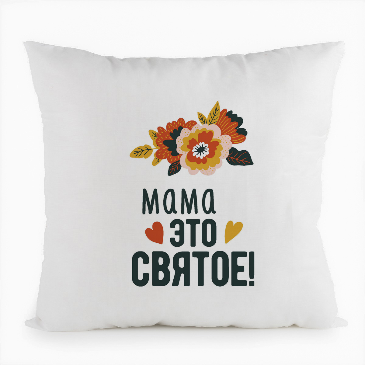 

Подушка белая CoolPodarok Мама это святое, Белый