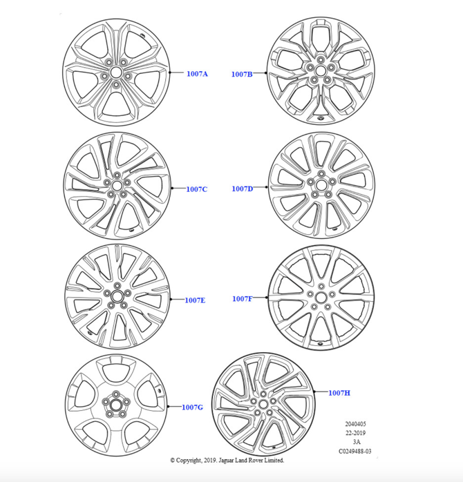 Колесный Диск Из Сплава LAND ROVER lr073533