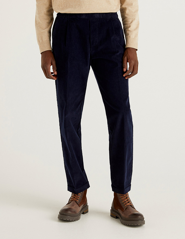 

Брюки мужские United Colors of Benetton 21A_4AD555IT8 синие S, 21A_4AD555IT8