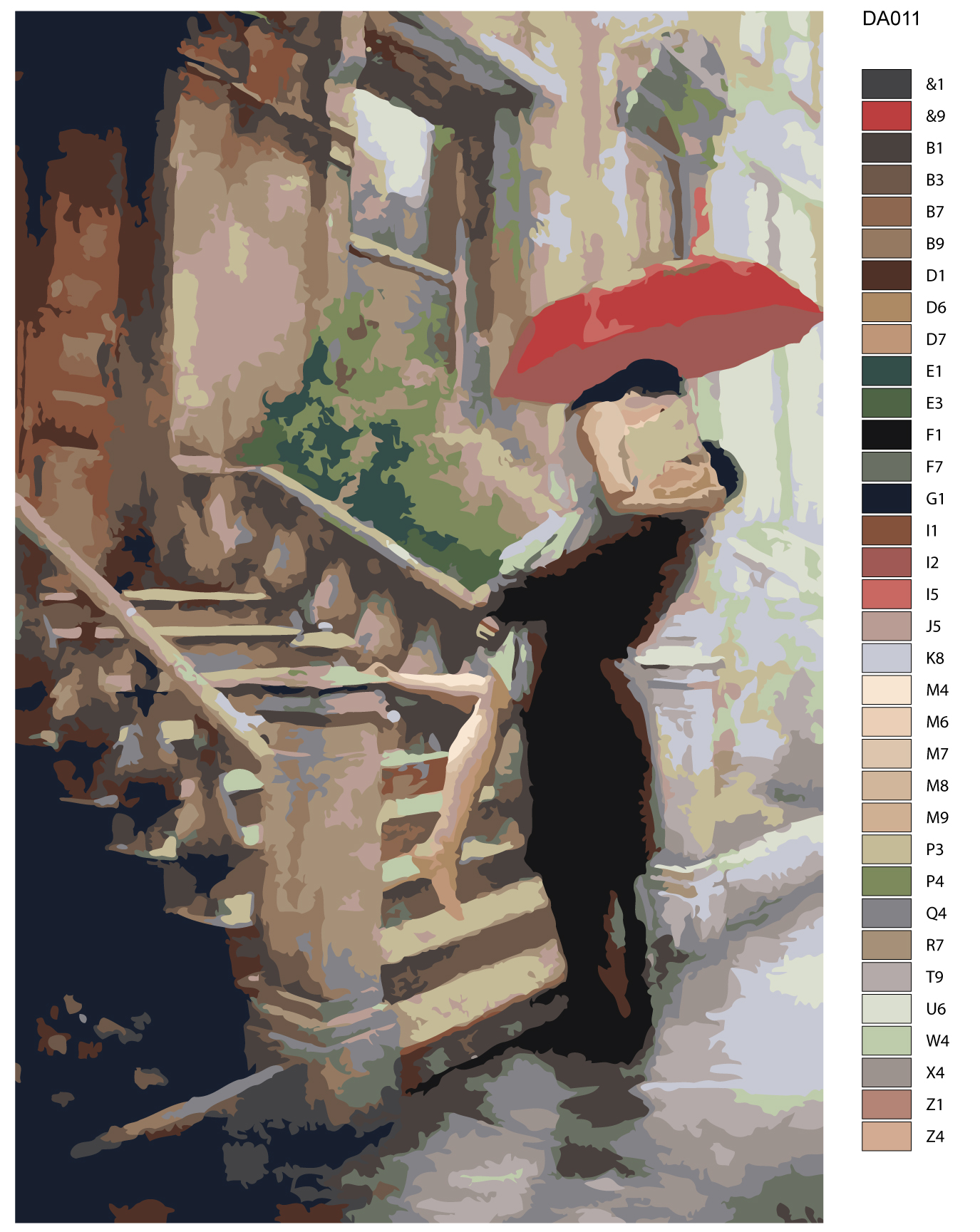 

Картина по номерам, Живопись по номерам, 48 x 72, DA01, DA01