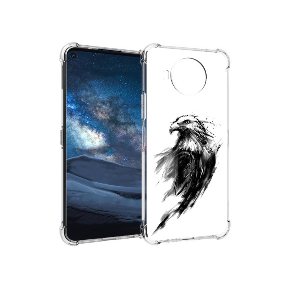 

Чехол MyPads Tocco для Nokia 8.3 чб птица (PT227053.110.670), Прозрачный, Tocco