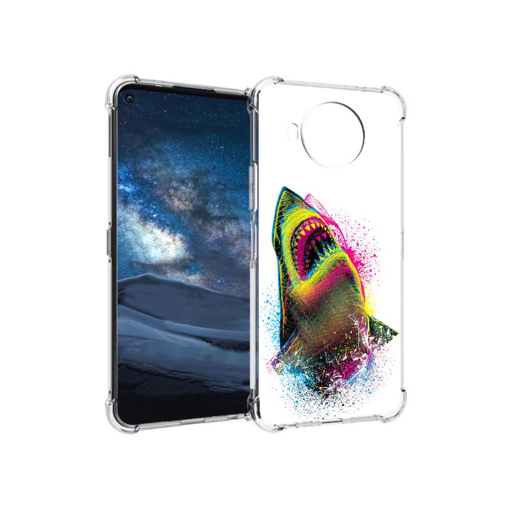 

Чехол MyPads Tocco для Nokia 8.3 челюсти-2 (PT227053.110.674), Прозрачный, Tocco