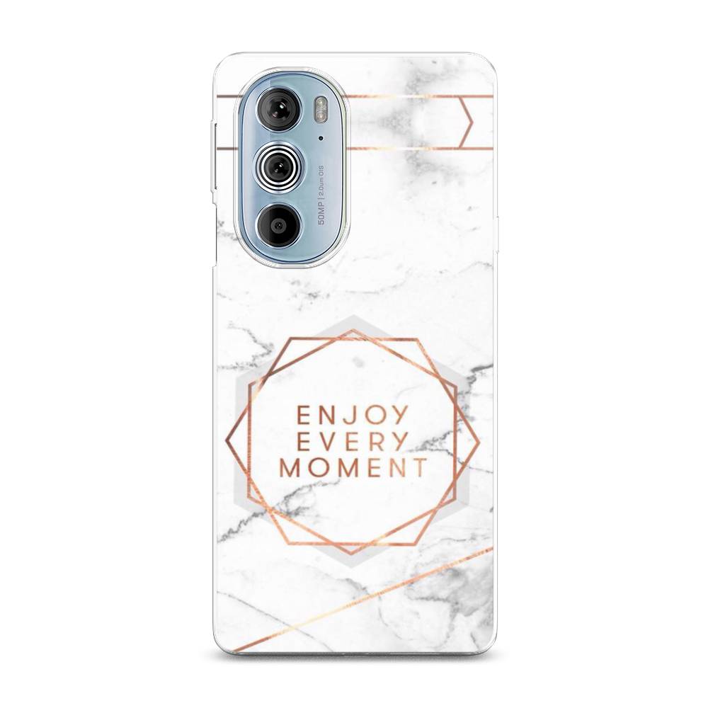 

Чехол Awog на Motorola Edge 30 Pro "Enjoy every moment мрамор", Разноцветный, 243350-7