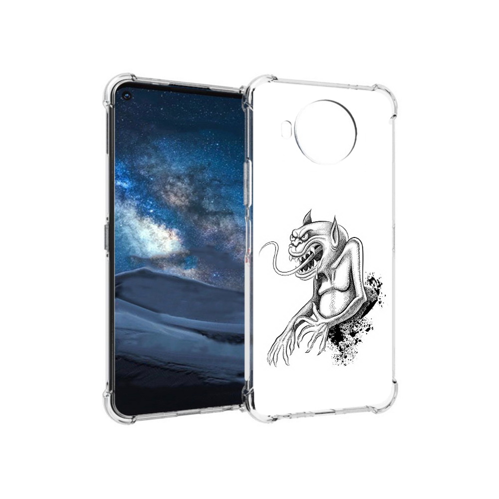 

Чехол MyPads Tocco для Nokia 8.3 чорт (PT227053.110.692), Прозрачный, Tocco