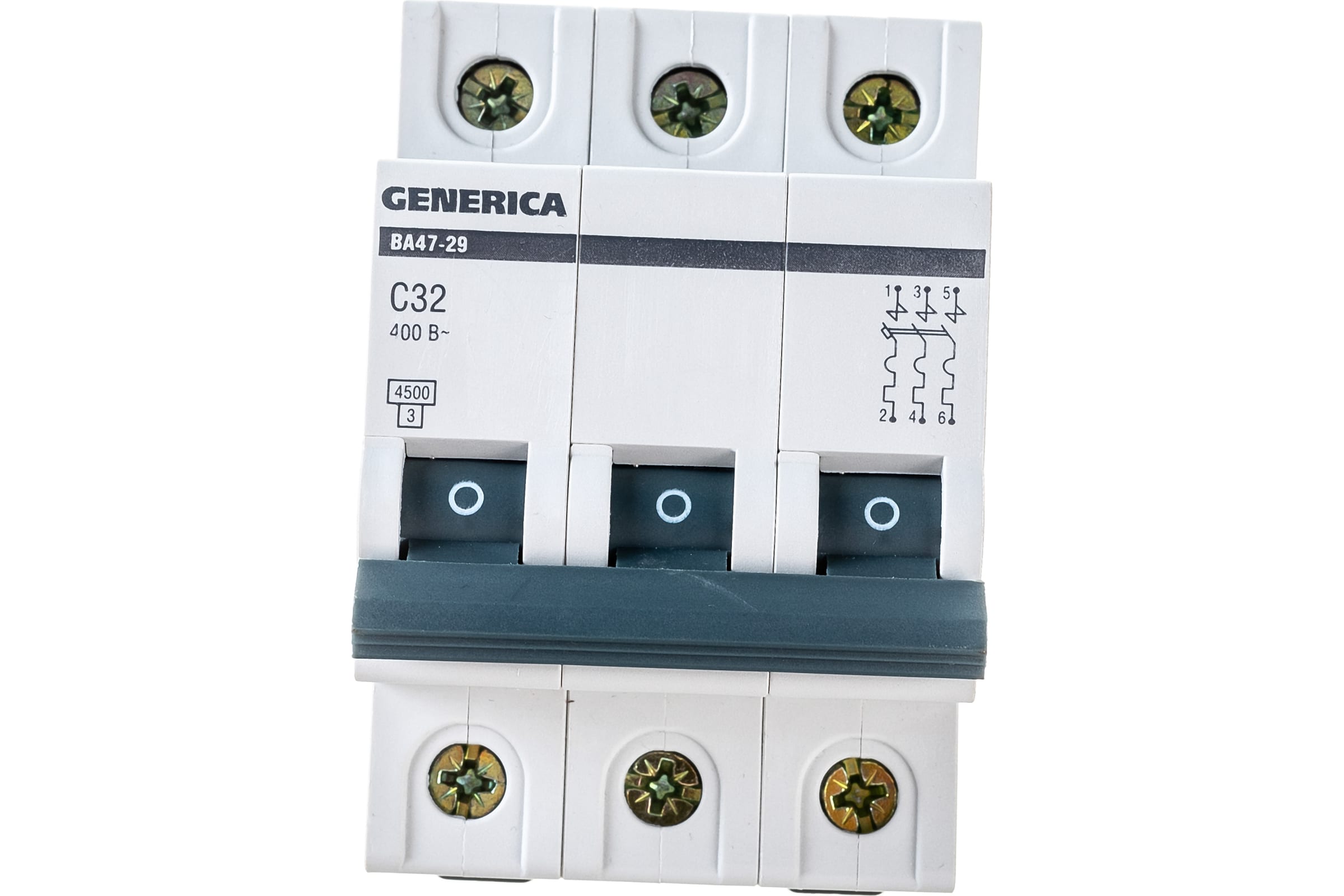 GENERICA Авт. выкл. ВА47-29 3Р 32А 4,5кА х-ка С MVA25-3-032-C